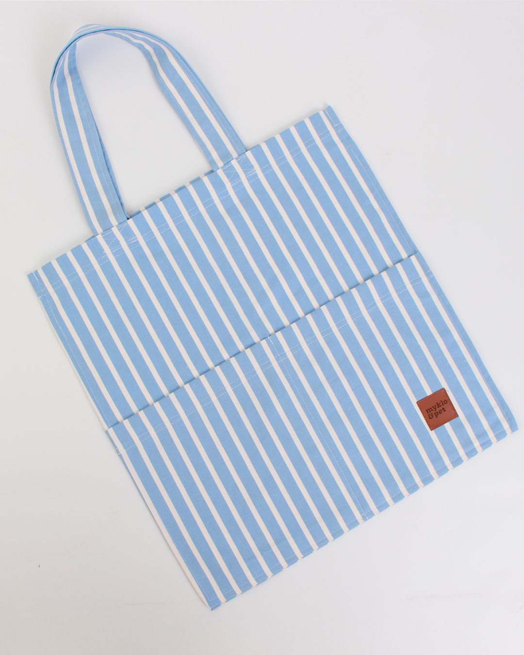ECOBAG MYKLO LISTRAS AZUL
