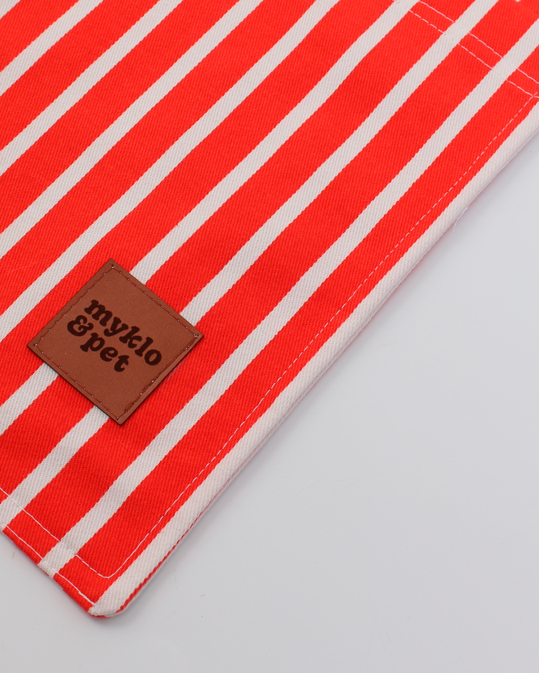 ECOBAG MYKLO LISTRAS VERMELHA