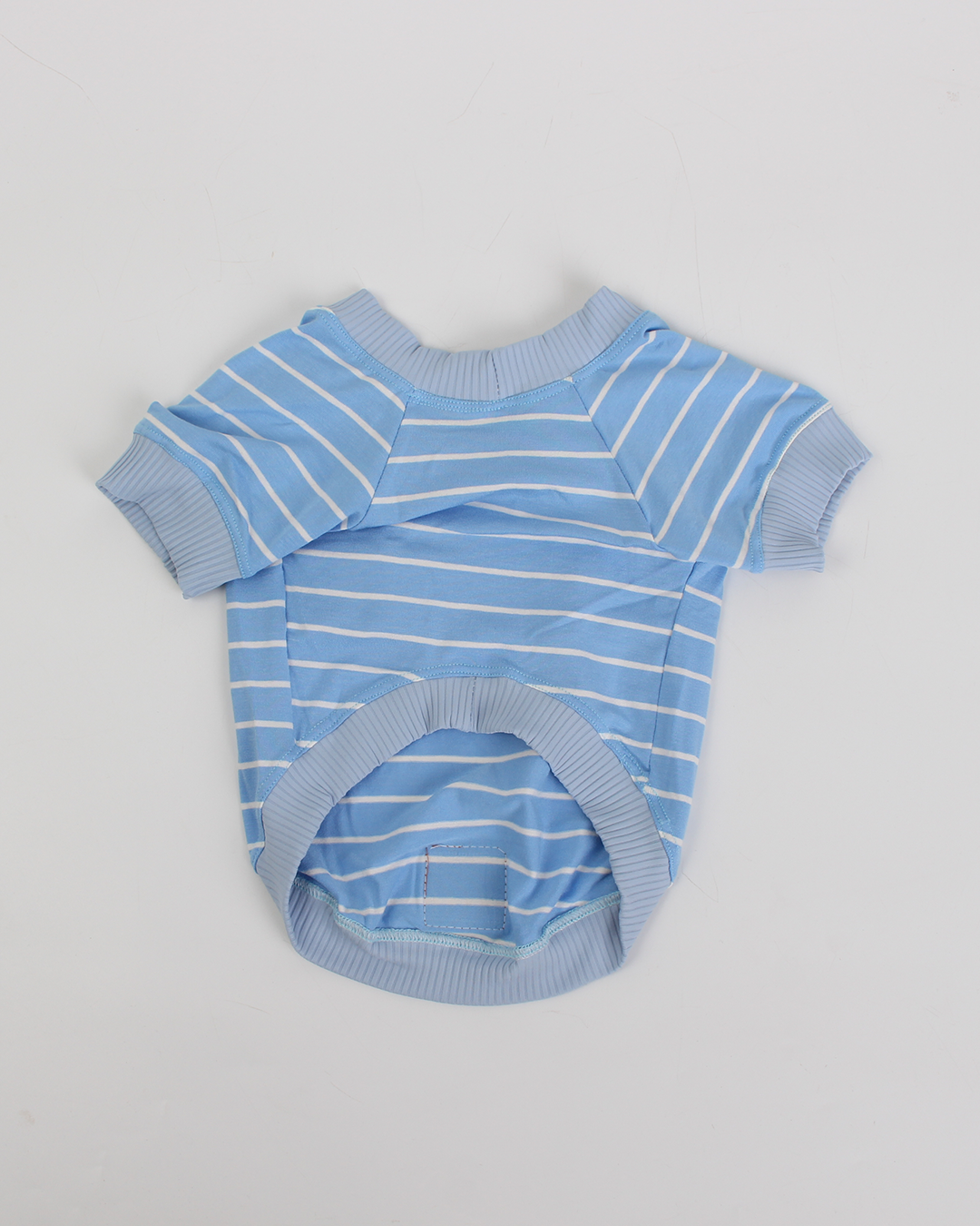 CAMISETA PARA PET LISTRAS AZUL SKY