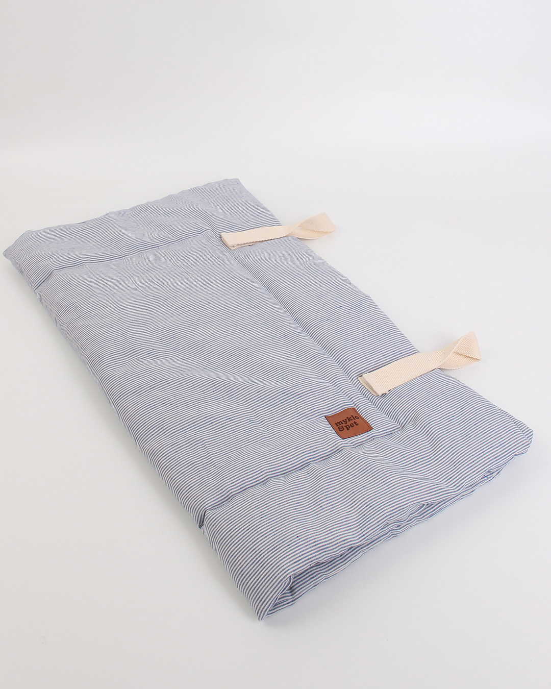 COLCHONETE PARA PET LISTRAS AZUL MARINHO