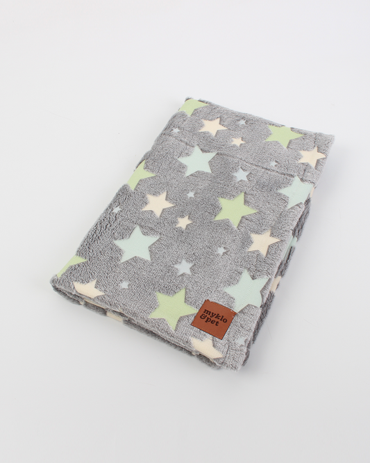 MANTA FLEECE BOWIE BRILHA NO ESCURO PARA PET