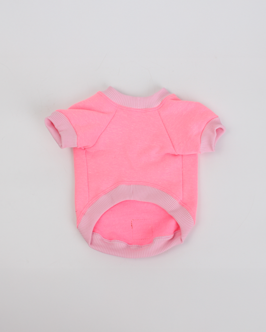 MOLETOM BÁSICO PARA PET ROSA NEON FOFO