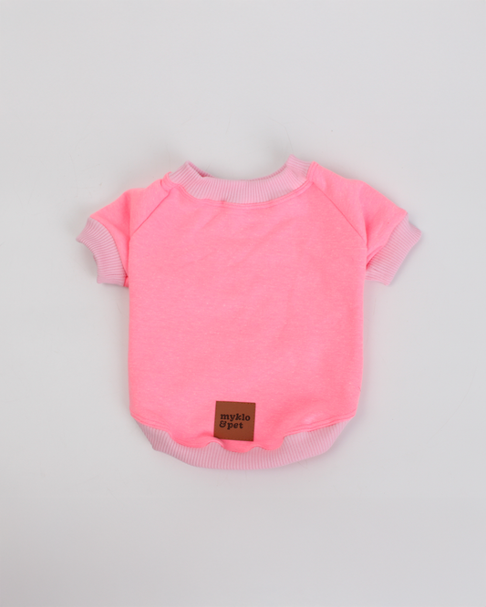 MOLETOM BÁSICO PARA PET ROSA NEON FOFO