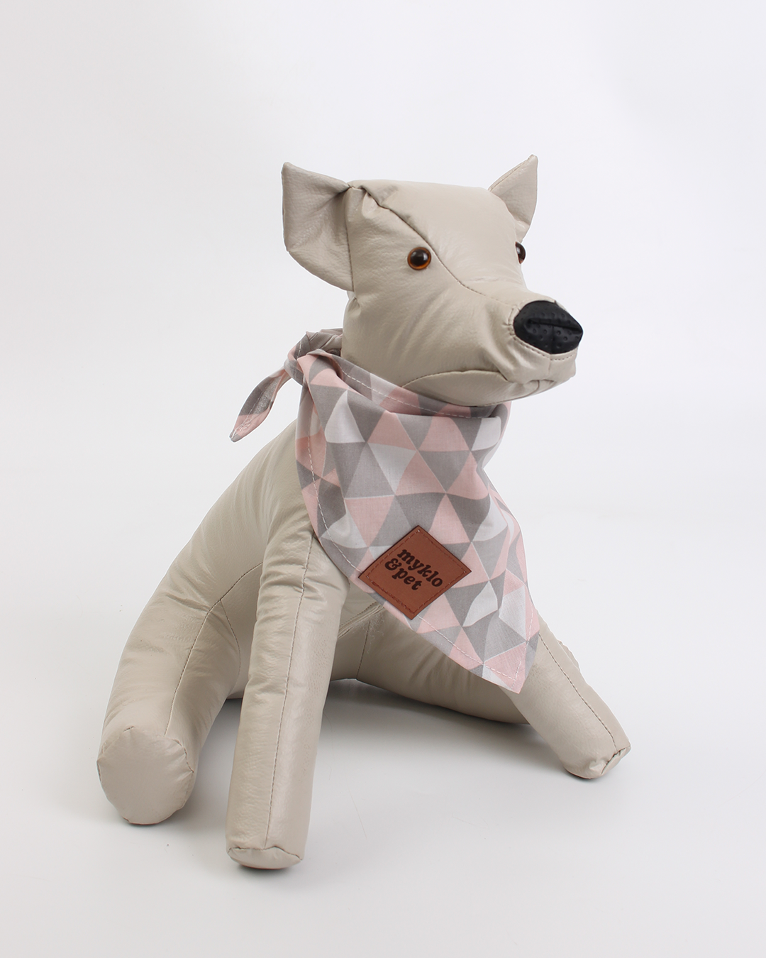 BANDANA PARA PET GEOMÉTRICA ROSA