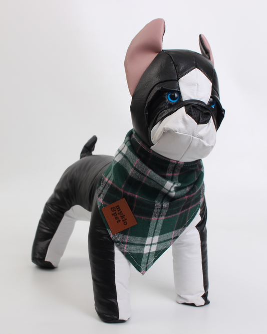 BANDANA PARA PET XADREZ GRUNGE