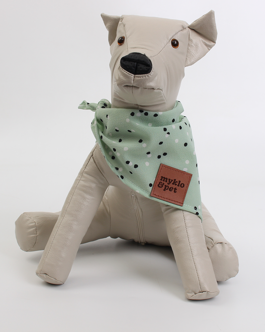 BANDANA PARA PET DOTS VERDE
