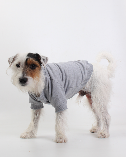 MOLETOM BÁSICO PARA PET CINZA MESCLA COOL