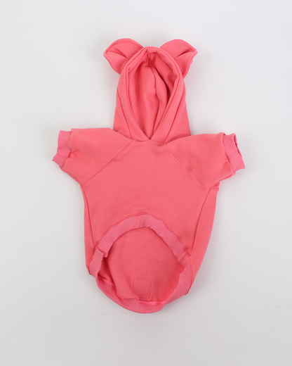 MOLETOM PARA PET URSO ROSA FLAMINGO