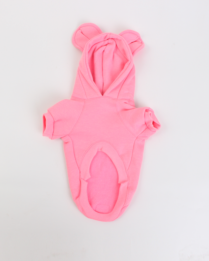 MOLETOM PARA PET URSO PINK NEON